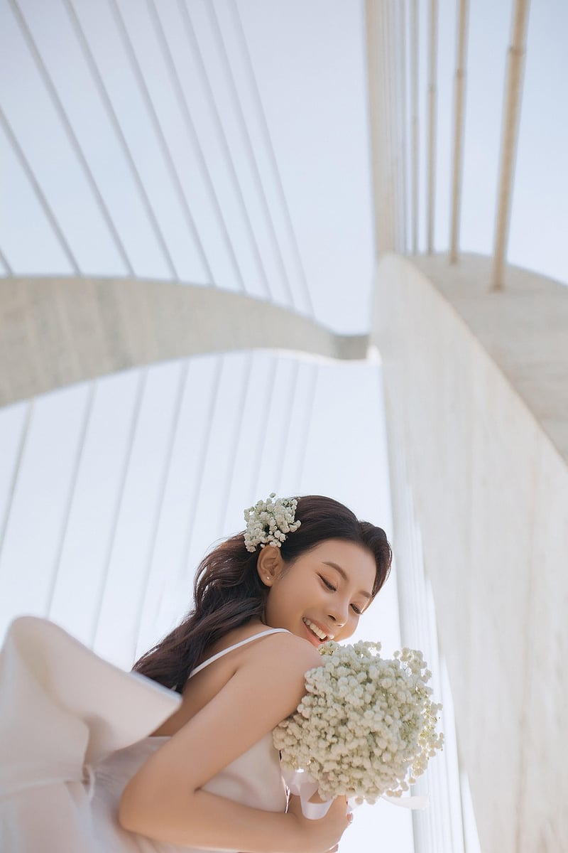 Bride in a Black-Tie Wedding Gown