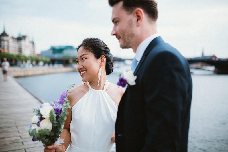 Groom in a Black Tuxedo